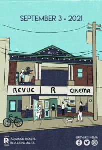 Poster for the reopening of the revue cinema